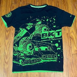 BKT Monster Truck Short Sleeve Tee Black/Green XL